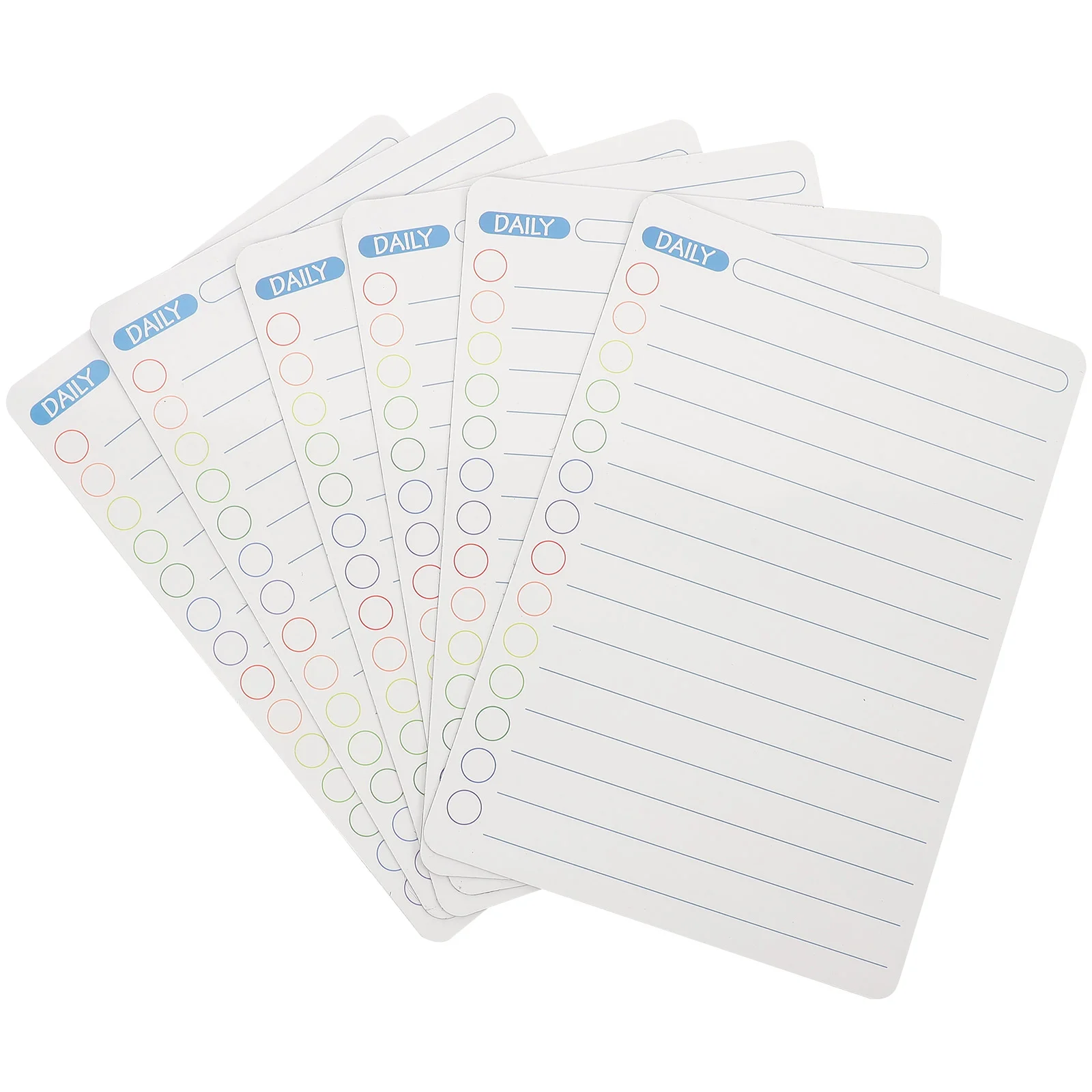 

6 Pcs Daily Schedule Planner Board Magnetic Whiteboard for Fridge Refrigerator Calendars Dry Erase Planning Message Home