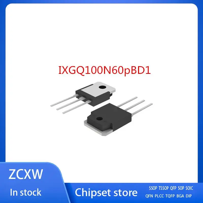 

5PCS/LOT IXGQ100N60pBD1 IXGQ100N60pCD1 IXGQ100N60 TO-3P