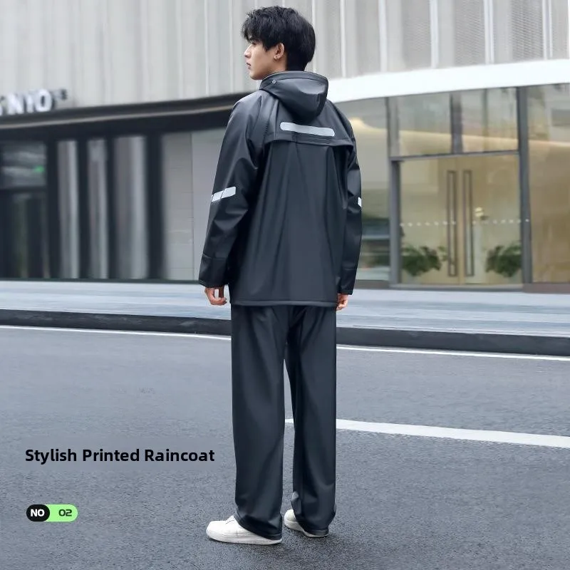 Waterproof PVC Separate Raincoat And Rain Pants Set for very Women's Sle Men's Sle Motorcycle Special Use Set
