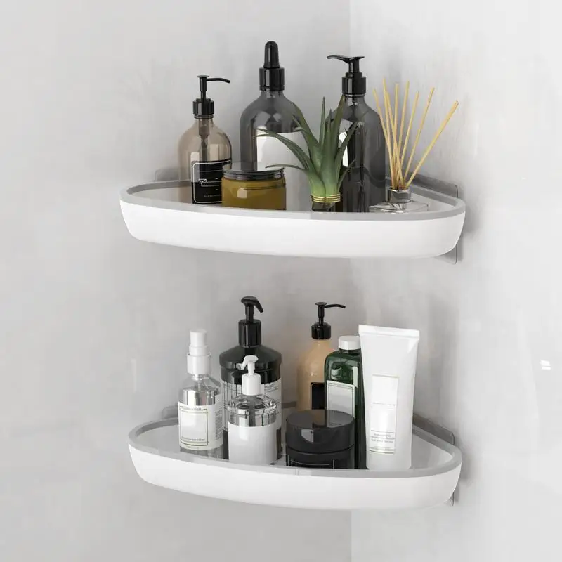 

Shelf Bathroom Shelf Organizer Toilet Shampoo Storage Basket Shower Organizer Corner Bathroom Corner Shelf with Drainage Design