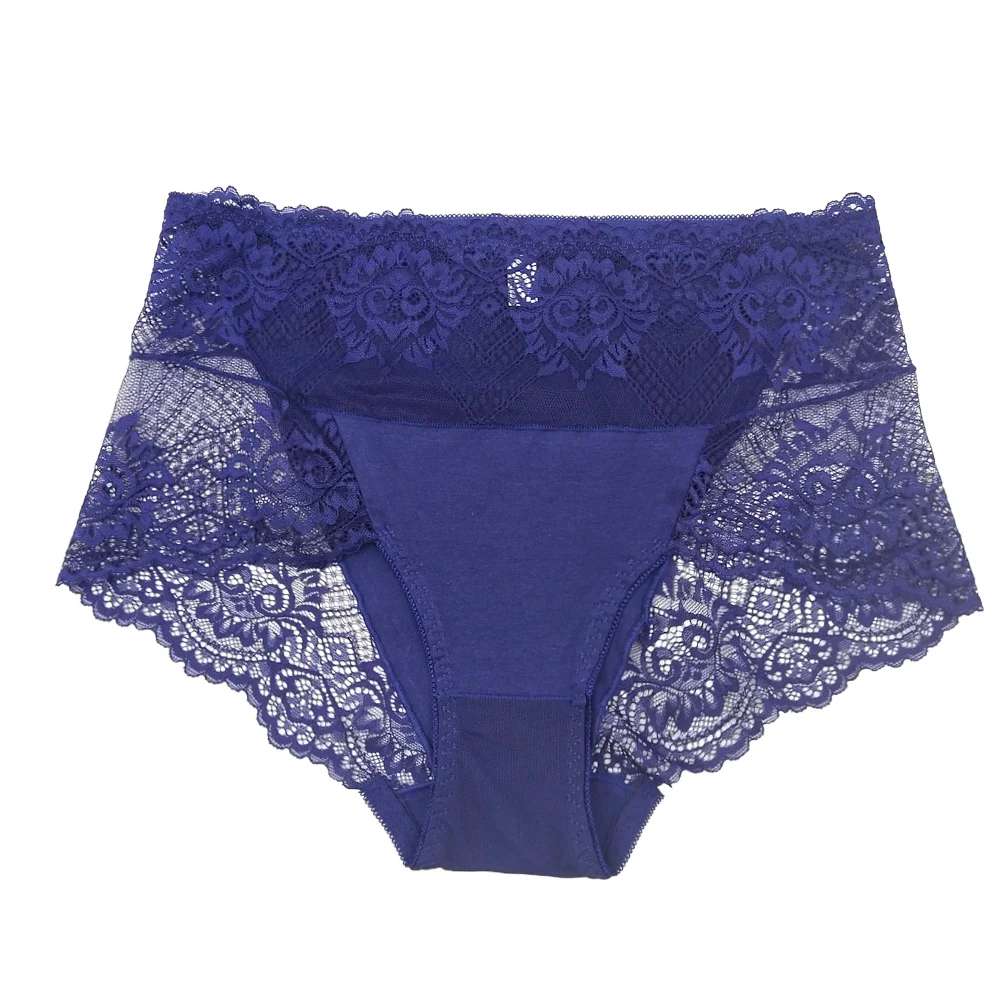 5pcs Sexy Women Lace High-Rise Panties Underwear Breathable Soft Briefs 3XL 4xl Women Lingerie