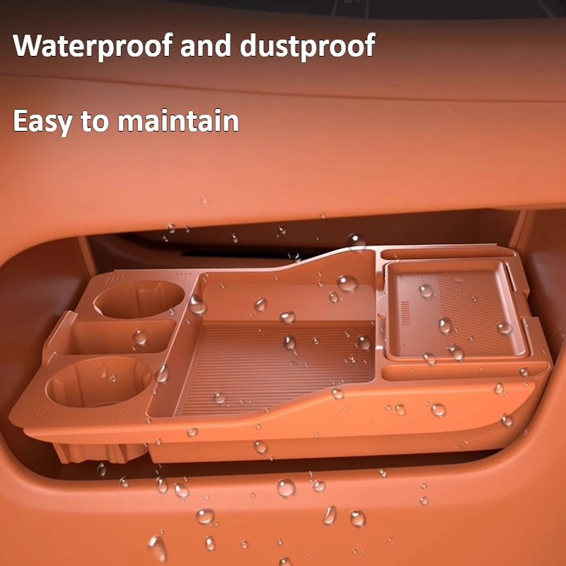 For AITO 8 M8 SERES 7 2025 Car Central Control Lower Storage Box Silicone Organizing Box Container Tray Car Interior Accessories detail image 6