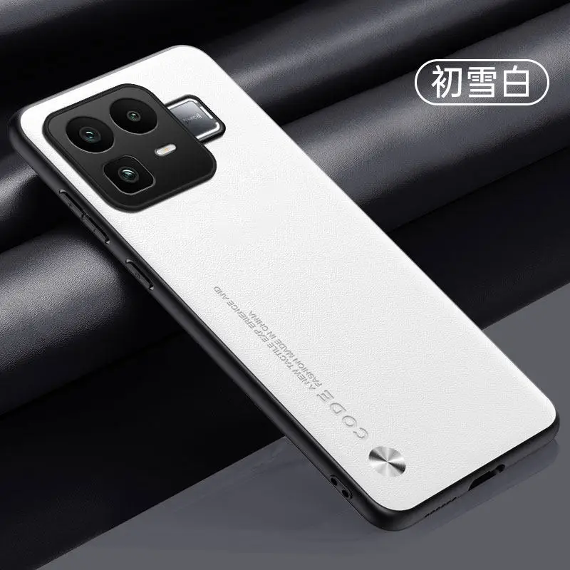 Premium PU Leather Silicone Phone Case with Soft TPU Lens Protection and Shockproof Bumper