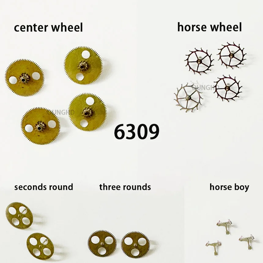 Accessori Per Orologi Adatti Per Seiko 6309 Movimento Meccanico Escapement Fork Horse Wheel Center Wheel Tre Ruote Original Dis