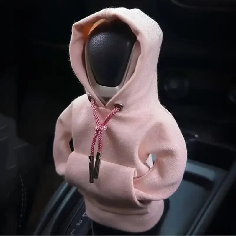 Car Decoration Accessories Hoodie Interior Car Gear Shift Knob Manual Cover Handle Gear Lever Change Cover Hoodie Gearshift Car Shift Sweatshirt