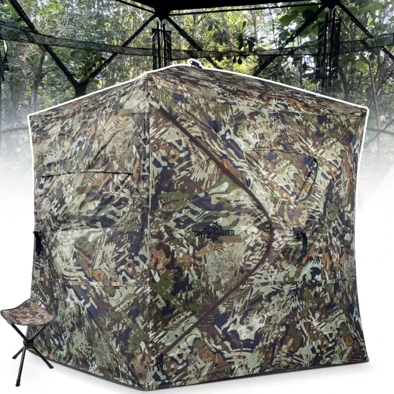 Outdoor 2-3 Person Automatic Camping Hunting Camouflage Tent 6