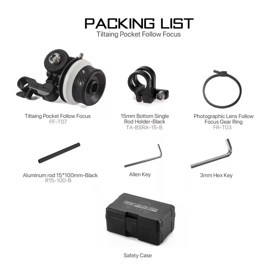TILTA FF-T07 Mini Follow Focus System Zoom Control DSLR Camera