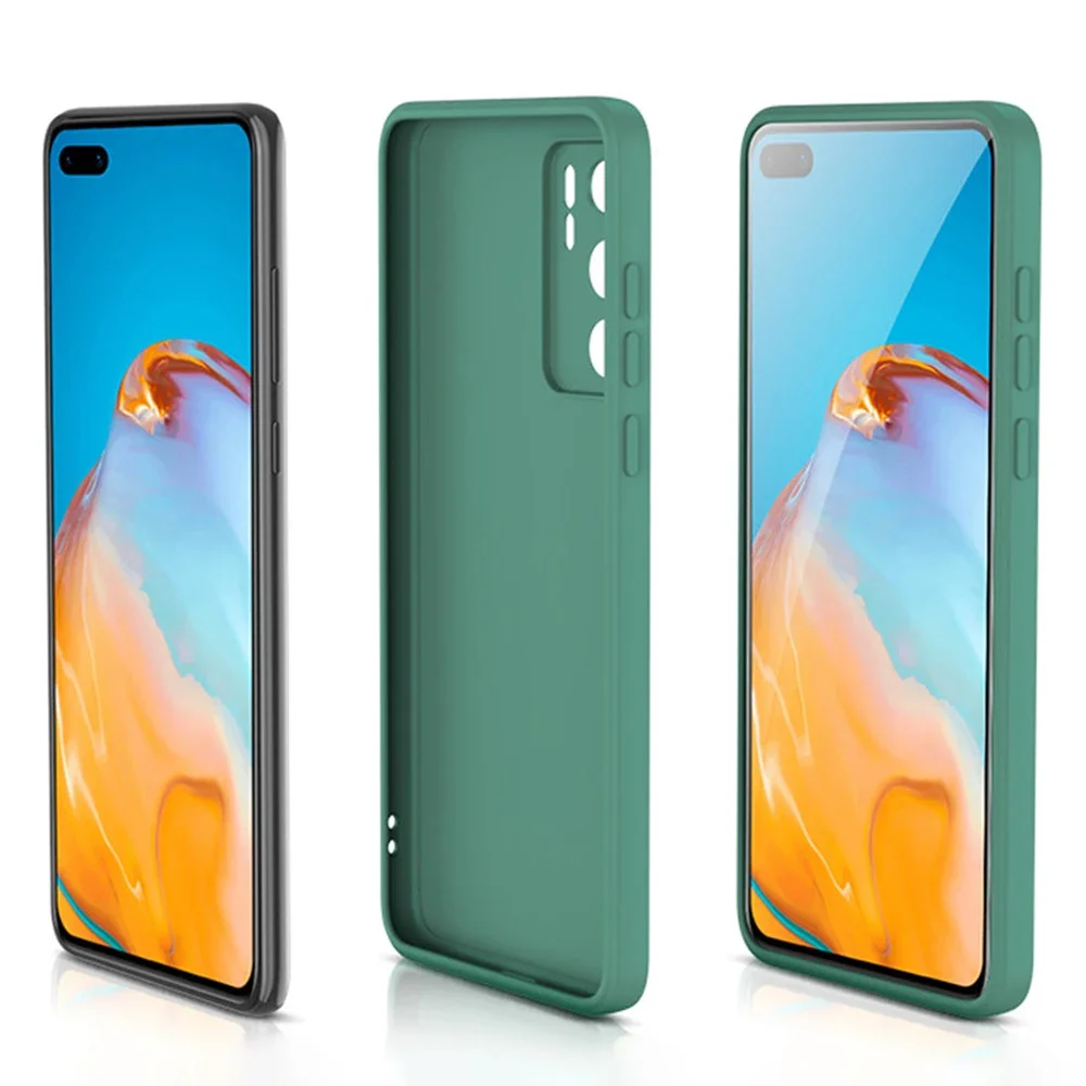 Luxury Square Liquid Cute Phone Case - Soft Silicone Edge Protective Back Cover