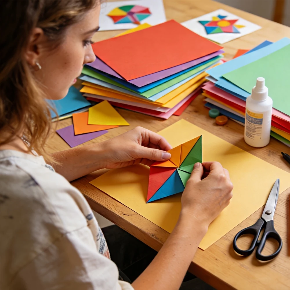 Vibrant A4 Cardstock - 50 Sheets, 50 Colors, 230 GSM Premium Paper