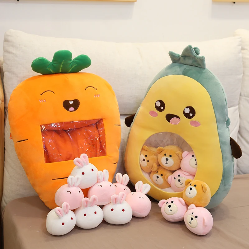 

Hot 8pcs A Bag Of Fruit Toy Stuffed Soft Snack Pillow Plush Strawberry Avocado Banana Kids Toys Birthday Christmas Gift For Girl