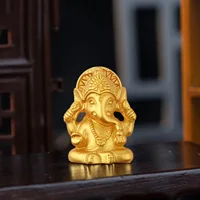 Elephant Statue For Home Decor Decoration Spiritual Decoration Gold Ganesha Statue Yoga Enthusiasts Indian Culture - Image 5