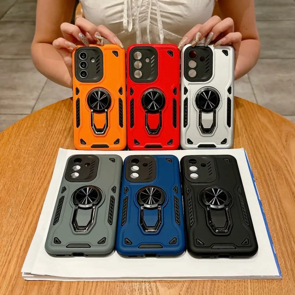 Luxury Ring Holder Phone Case with Slim Fit Stand and Invisible Bracket Cover