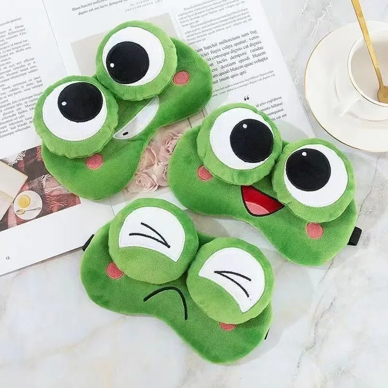 Cute Frog Eye Mask for Sleep and Shading, Designed for Taking a Nap to Relieve Fatigue 5