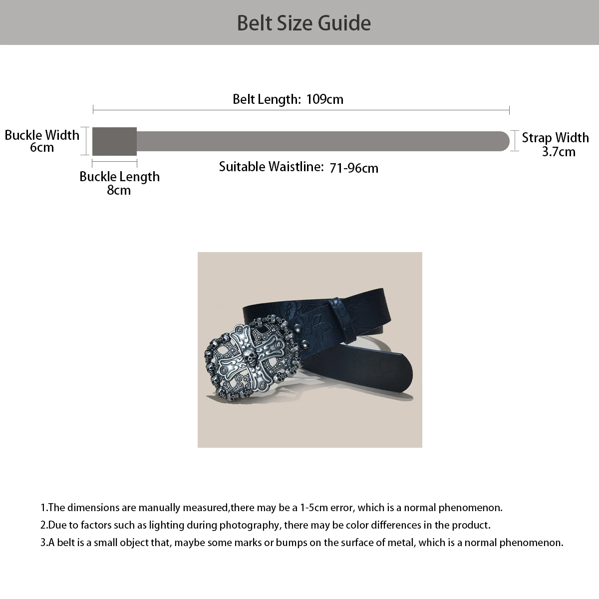 Neuer Retro-Herrengürtel im Bohemian-Stil, modischer personalisierter Gürtel für Männer und Frauen, Punk-Rock-Y2K-Gürtel für Hosen und Jeans. – Detail 10