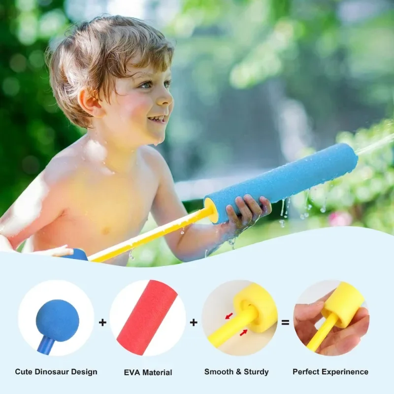 Water Gun Kid Summer EVA Foam Squirt Beach Toys Big Powerful Outdoor Pool Watergun Children Cannon Straight Shoot Toy Gift 5
