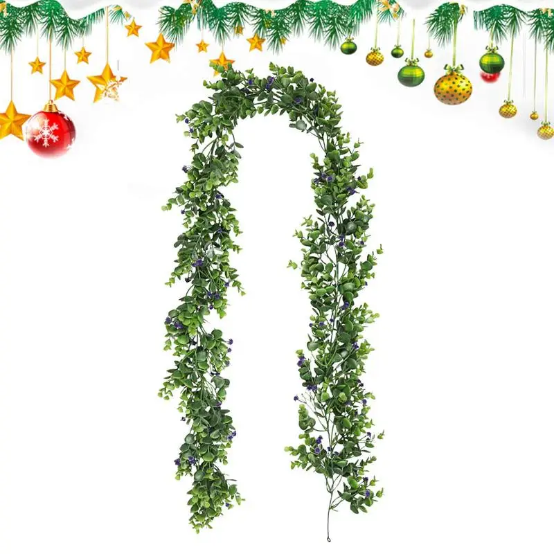 

Faux Garland Fake Vines Ivy Faux Leaves Greenery Plant Backdrop Wall Room Decor Green Leaves Plant Backdrop Wall 5.9 Feet