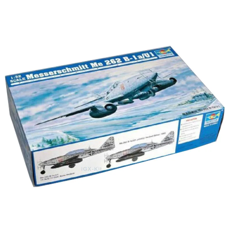Trumpeter 02237 1/32 Messerchmitt Me262 B-1A/U1 Double Seat Night Fighter Modello Di Assemblaggio In Plastica Militare Kit Di Costruzione Artigianale