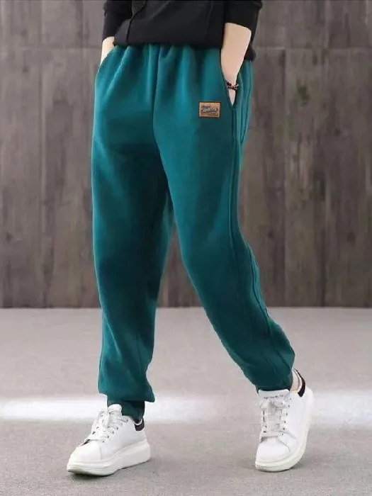 Winter Thick Warm Trousers Oversize Sports Pants for Women 2024