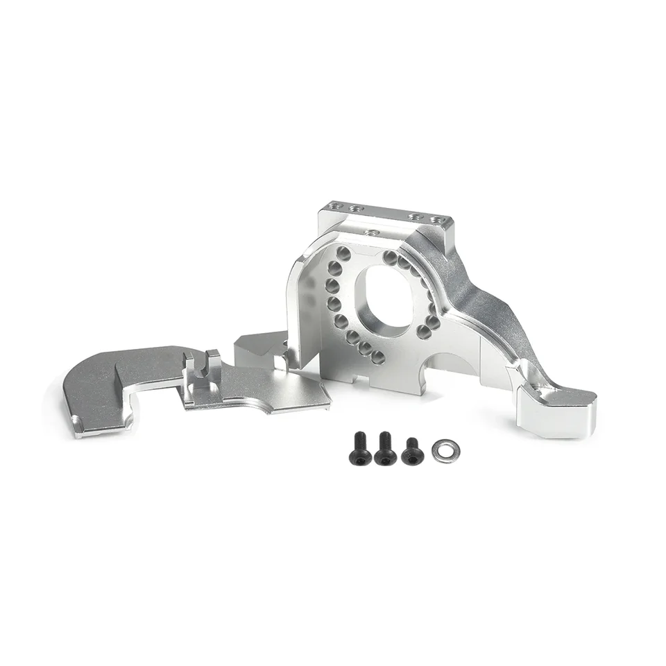 Supporto Motore In Alluminio CNC Per TRX4, Piastra Superiore E Copri Ingranaggio, Aggiornamento Per RC Crawler 1/10, Nero - 2