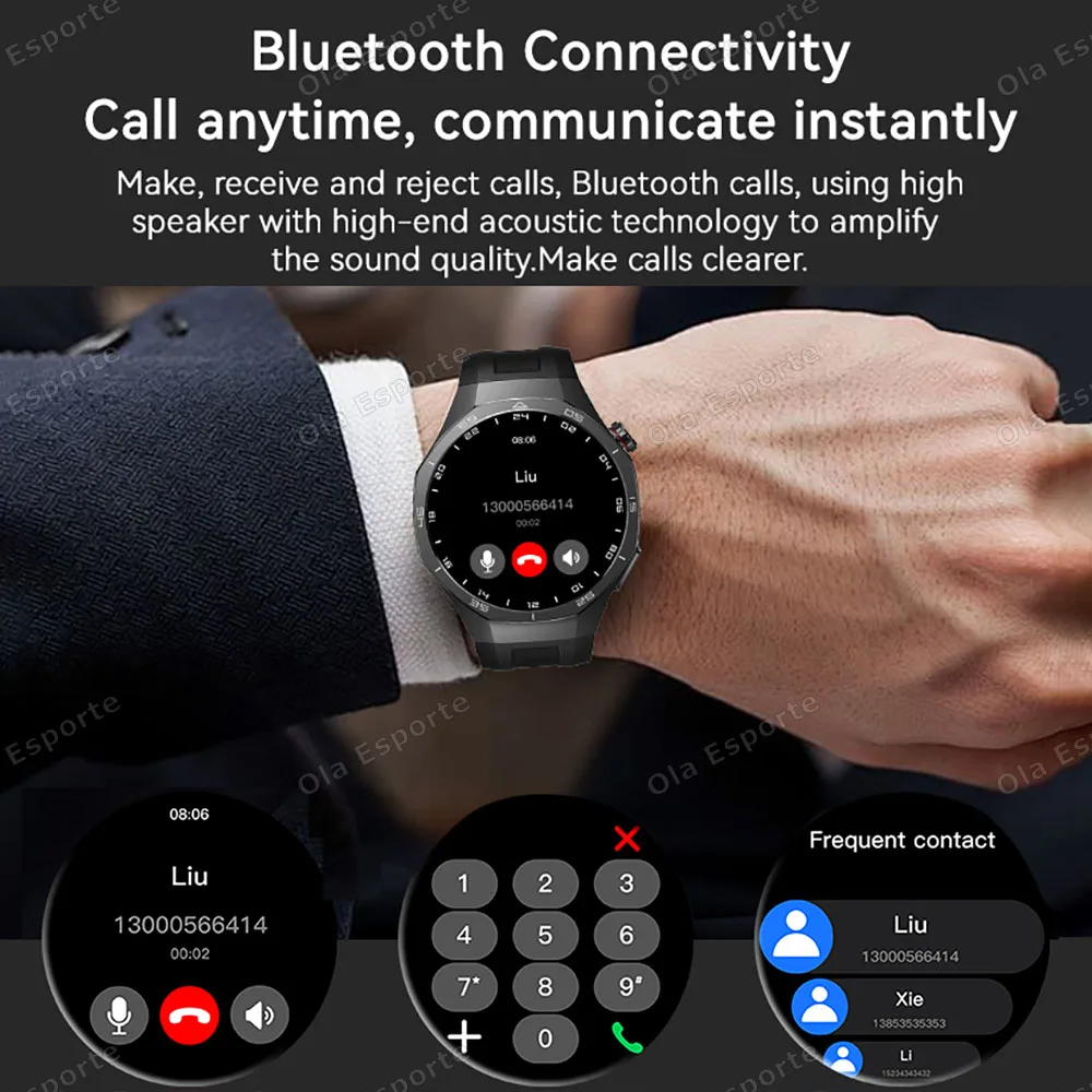 2026 New Smart Watch 5 Pro Men HD AMOLED Screen GPS Heart rate Bluetooth Call IP68 Waterproof Man Smartwatch Holiday Gifts HW12 2