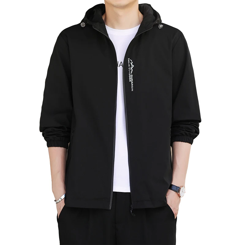 Jacket Male Khaki Size M To 5XL Waxed Canvas Cotton Military Light Casual Work Coats Clothing