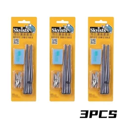Cartoon Manga Calligraphy & Drawing Pen Set with Nibs, Holders, and Eraser (3 set)