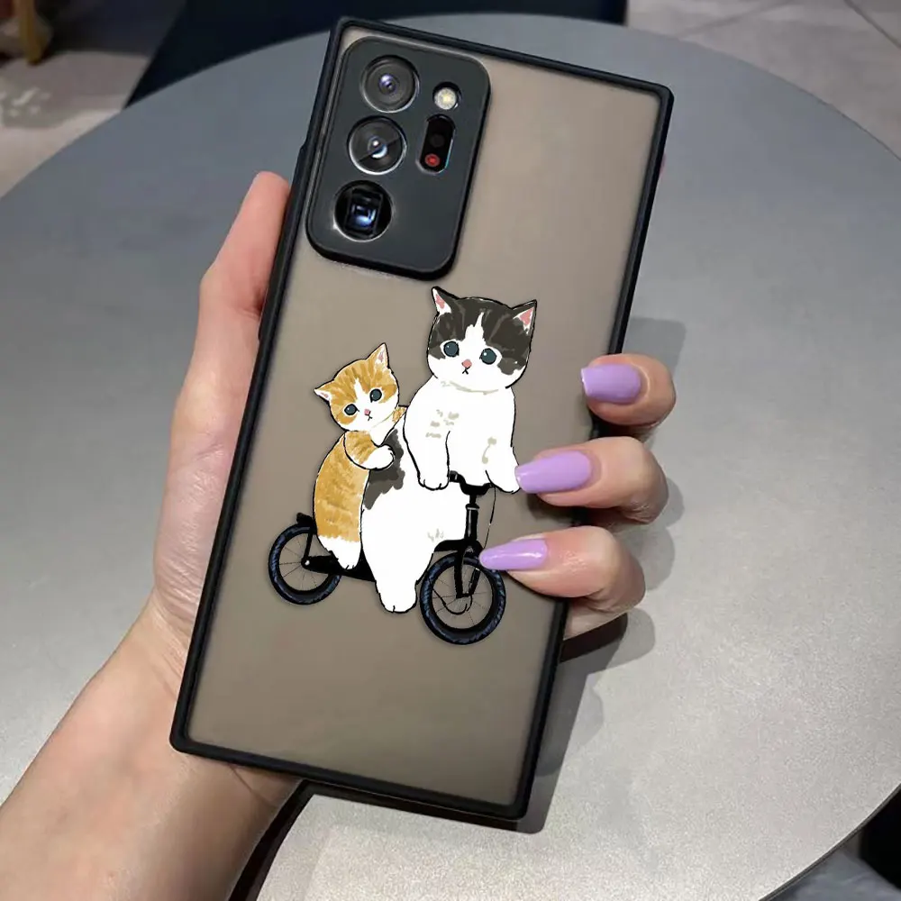thumbnail image 1 of Funda para Samsung Galaxy NOTA 20 10 9 8 A13 A12 A10 A11 7 A04E A04 A03S A02 A03 5G ULTRA Plus funda con ilustración de dibujos animados de gato lindo, 1 of 5