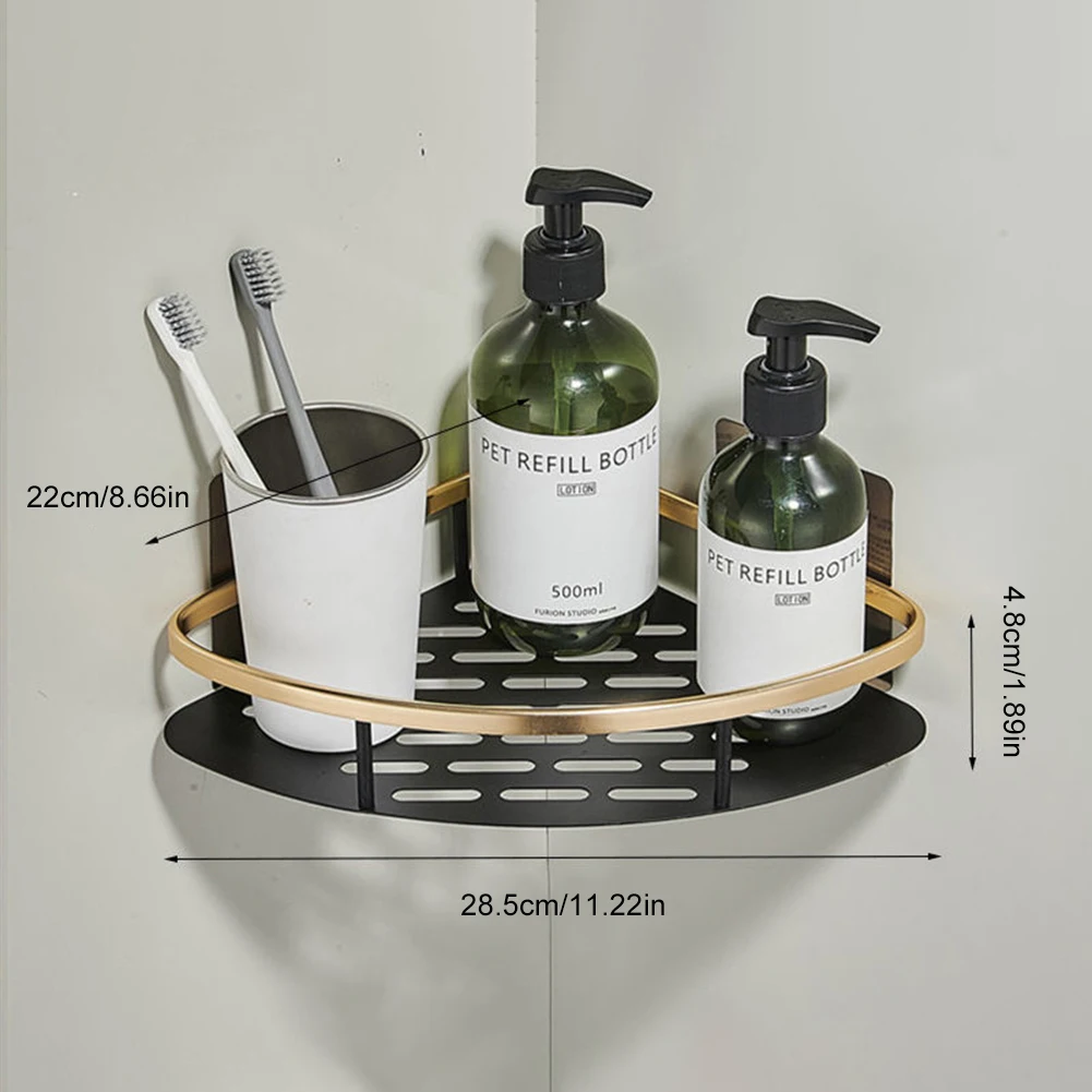 Bathroom Shelves Nodrill Wall Mount Corner Shelf Aladdins Warehouse