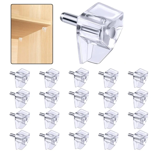 20Pcs Shelf Support Pegs, 5mm Metal Shelf Pegs, Cabinet Support