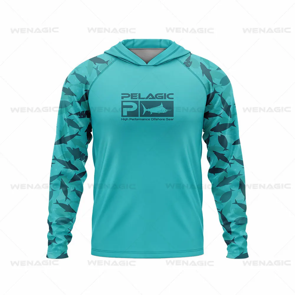 Pelagic Gear Men's Fishing Hooded Shirts High Performance, 60% OFF