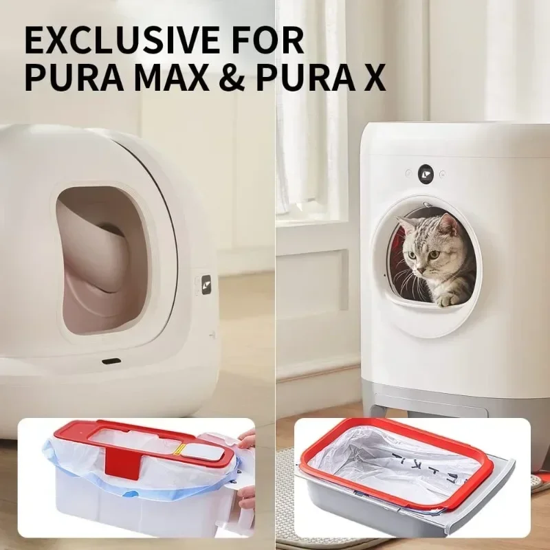 Smart Cat Toilet, Suitable for Garbage Bags The Cat Can Collect Storage Bag and Pick Up 20 Bags/Rolls of Supplies,Pet Cleaning