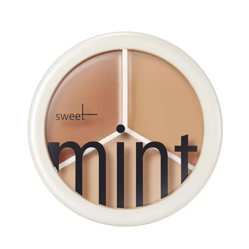 sweet mint three-color concealer covers spots, acne marks, dark circles, and grooming foundation does not take off makeup. 5