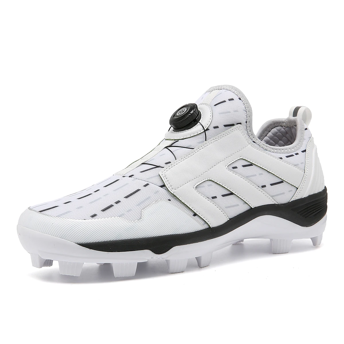New Men Baseball Shoes Non Slip Long Spikes Softball Shoes Comfortable Outdoor Softball Men Low Top Baseball Sneakers