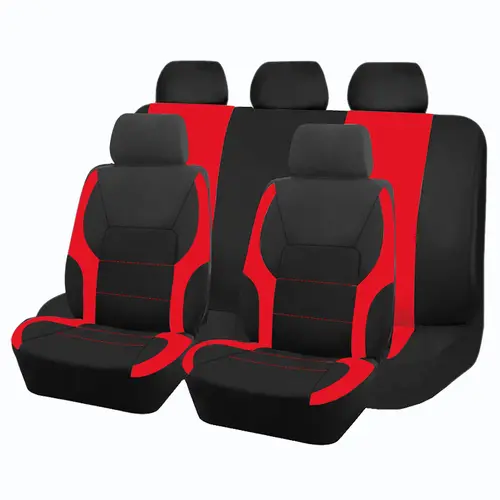 AUTO PLUS Sports Universal Polyester Car Seat Cover Set Fit Most Car Plain Fabric Bicolor Stylish Car Accessories Seat Protector - Image 21