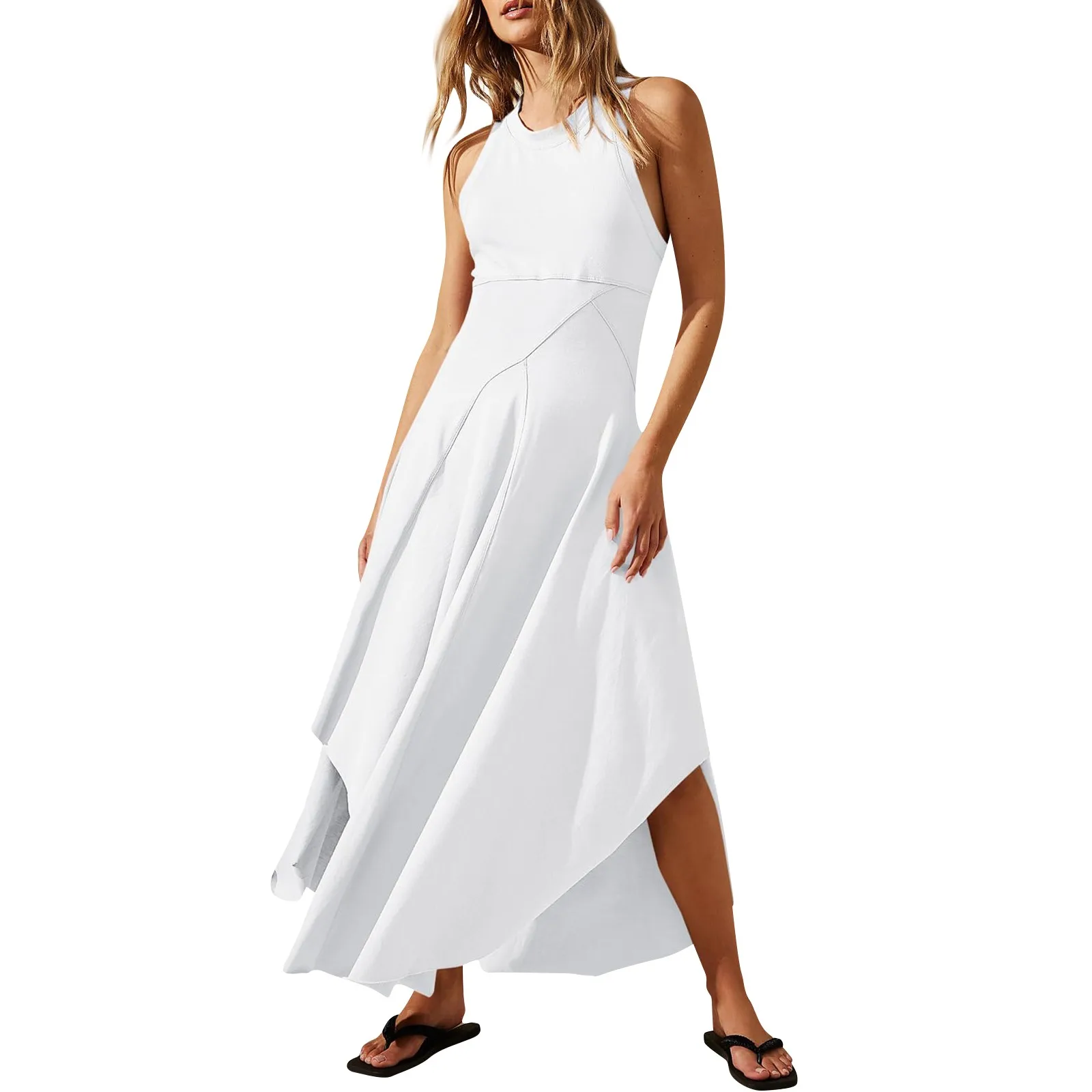 

Женское богемное платье с цветочным принтом, повседневное пляжное платье в стиле бохо, одежда для женщин на лето