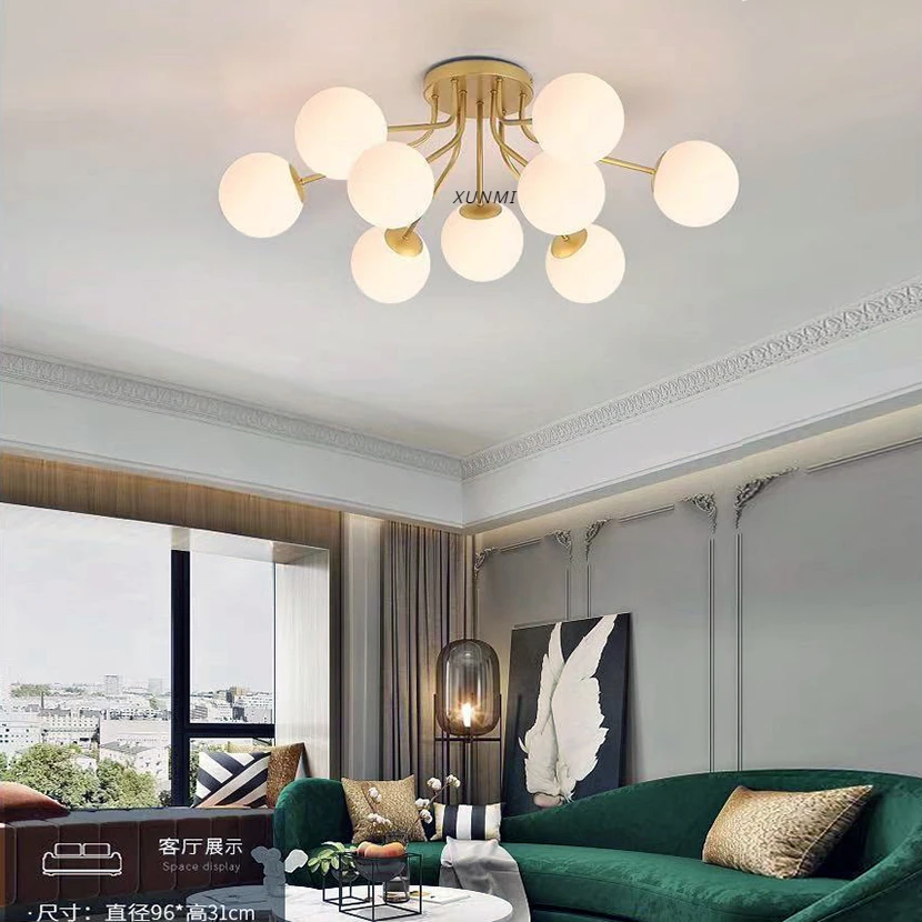 Corridor Ceiling Lamp Modern Simple Decoration Magic Bean Night Lights Iron Paint Bedroom Living Room Balcony Aisle Chandeliers