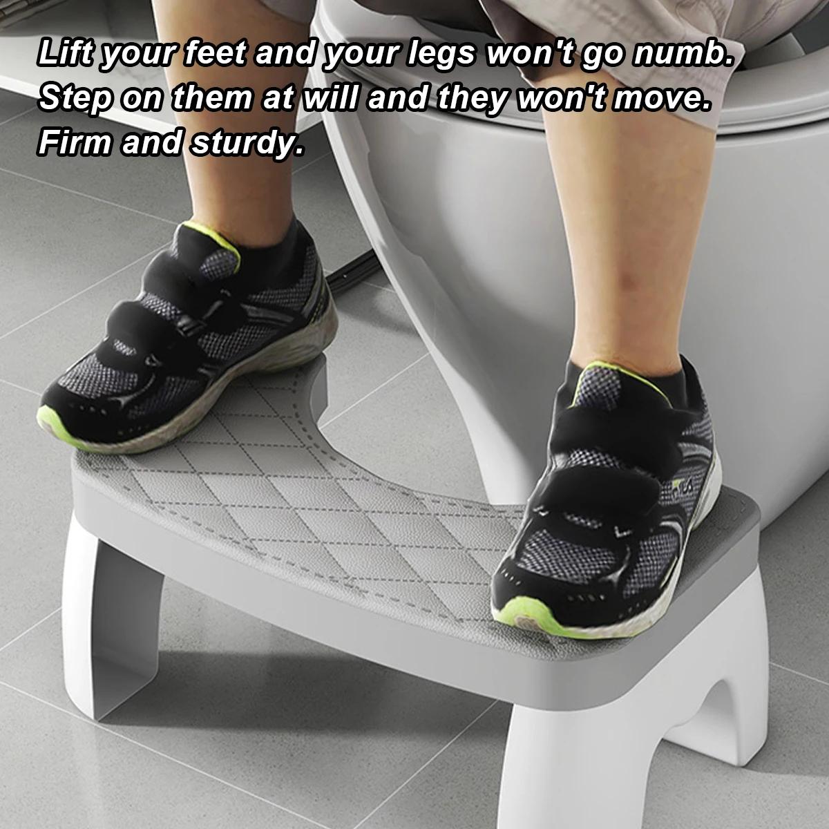 Toilet Seat Stool Portable Squat Stool Home Adult Bathroom Accessories Removable Non-slip 1 PCS toilet squat stool