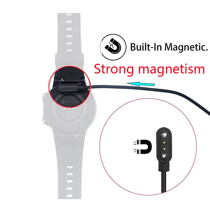 Smart Watch Charging Cable Universal 2/4 Pins USB Magnetic