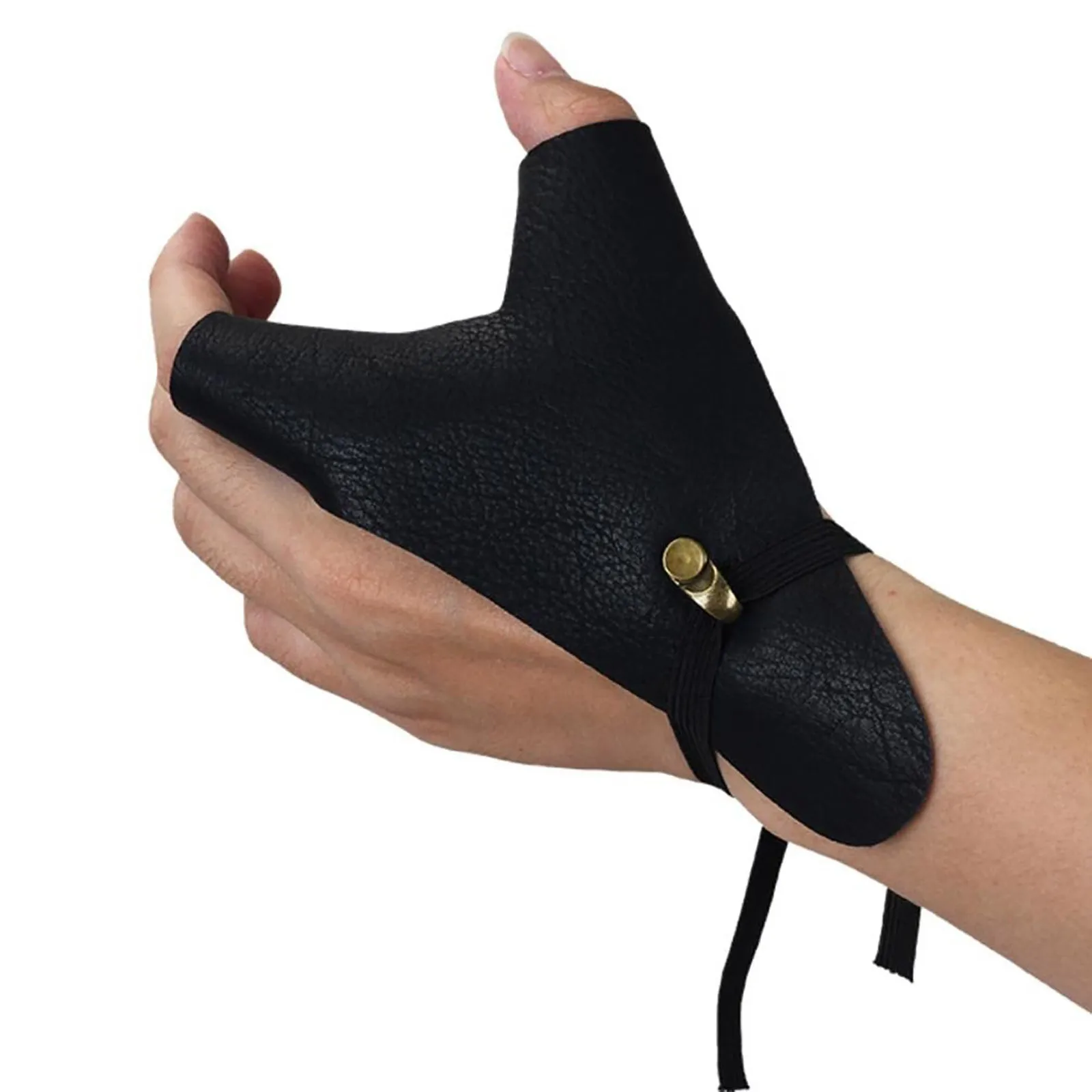 Brassards pêche cuir PU durable fronde catapulte - Protection main gauche droite tir pratique