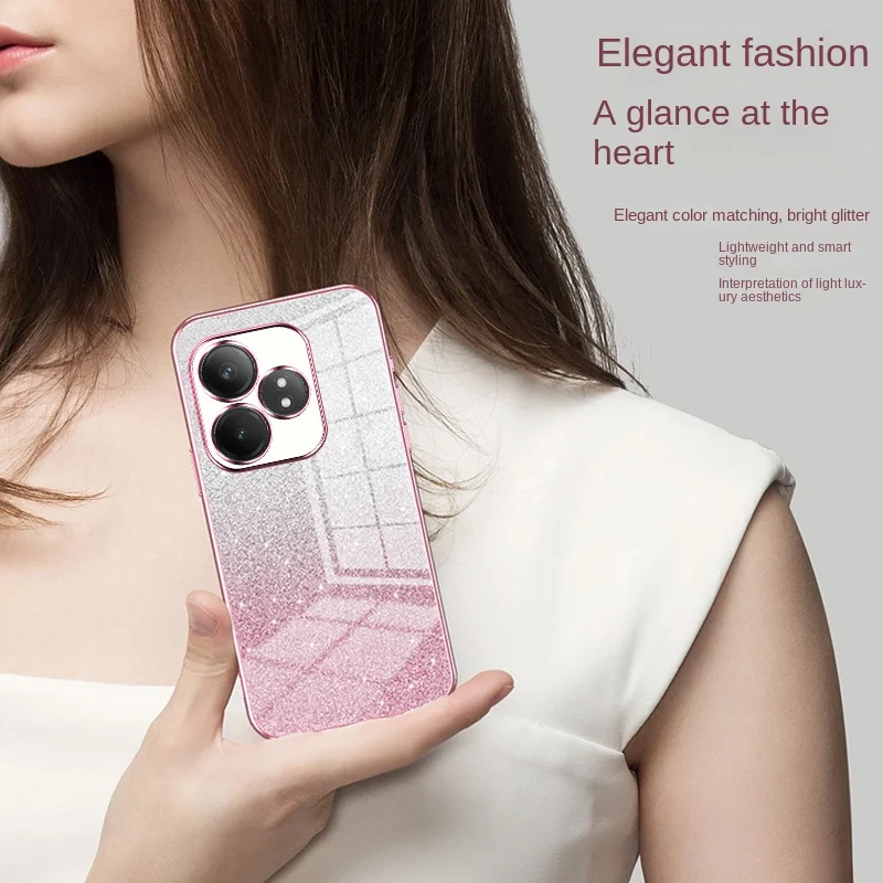 Elegant Soft TPU Glitter Slim Protective Back Cover Case