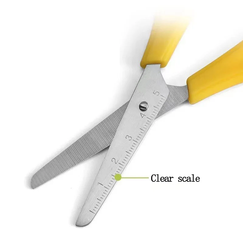 Scissors DIY Handmade Scissors Safety Ruler Scale Scissors Stationery Student School office supplies Scale stationery cute pen - 4