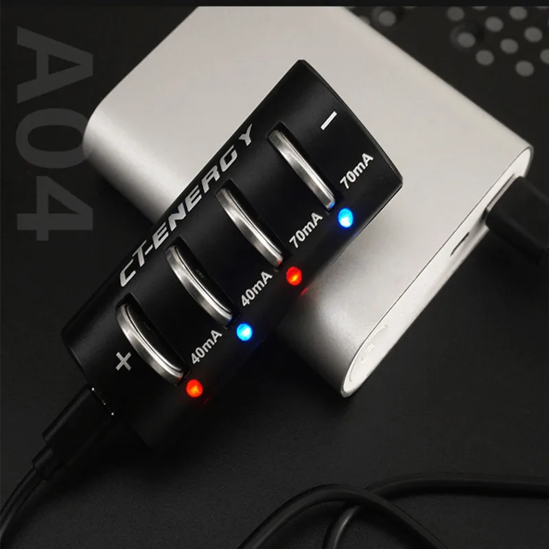 Battery Charger 4 Slot LIR2032H LIR2032 LIR2025 LIR1632 LED Display 3.7V 3.6V USB Quick Charger