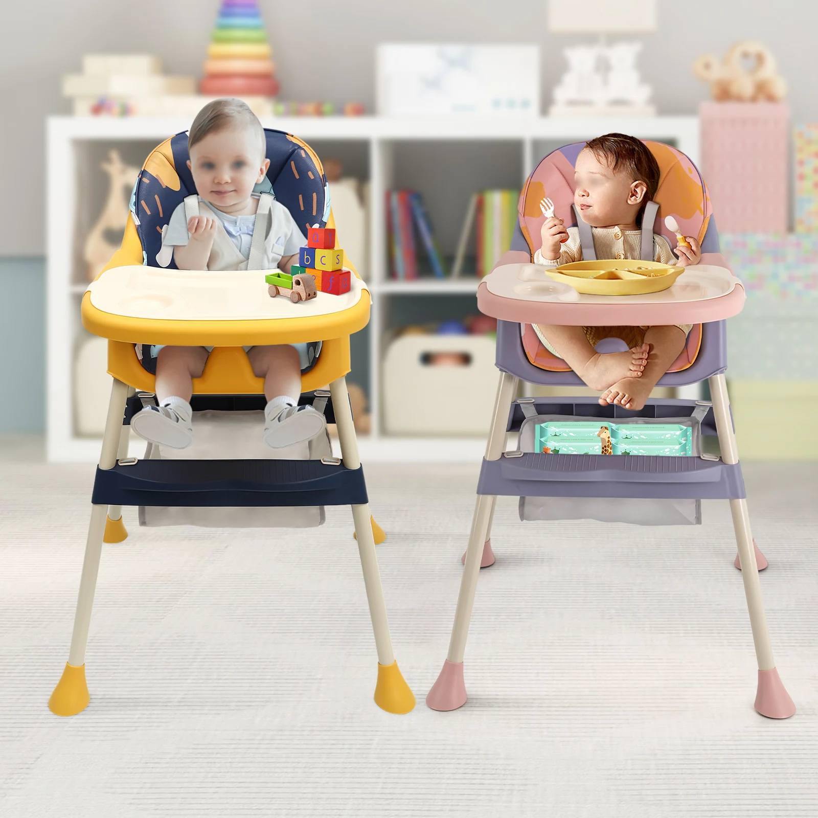 Seggiolone Pieghevole Portatile Seggiolino Da Tavolo Pieghevole