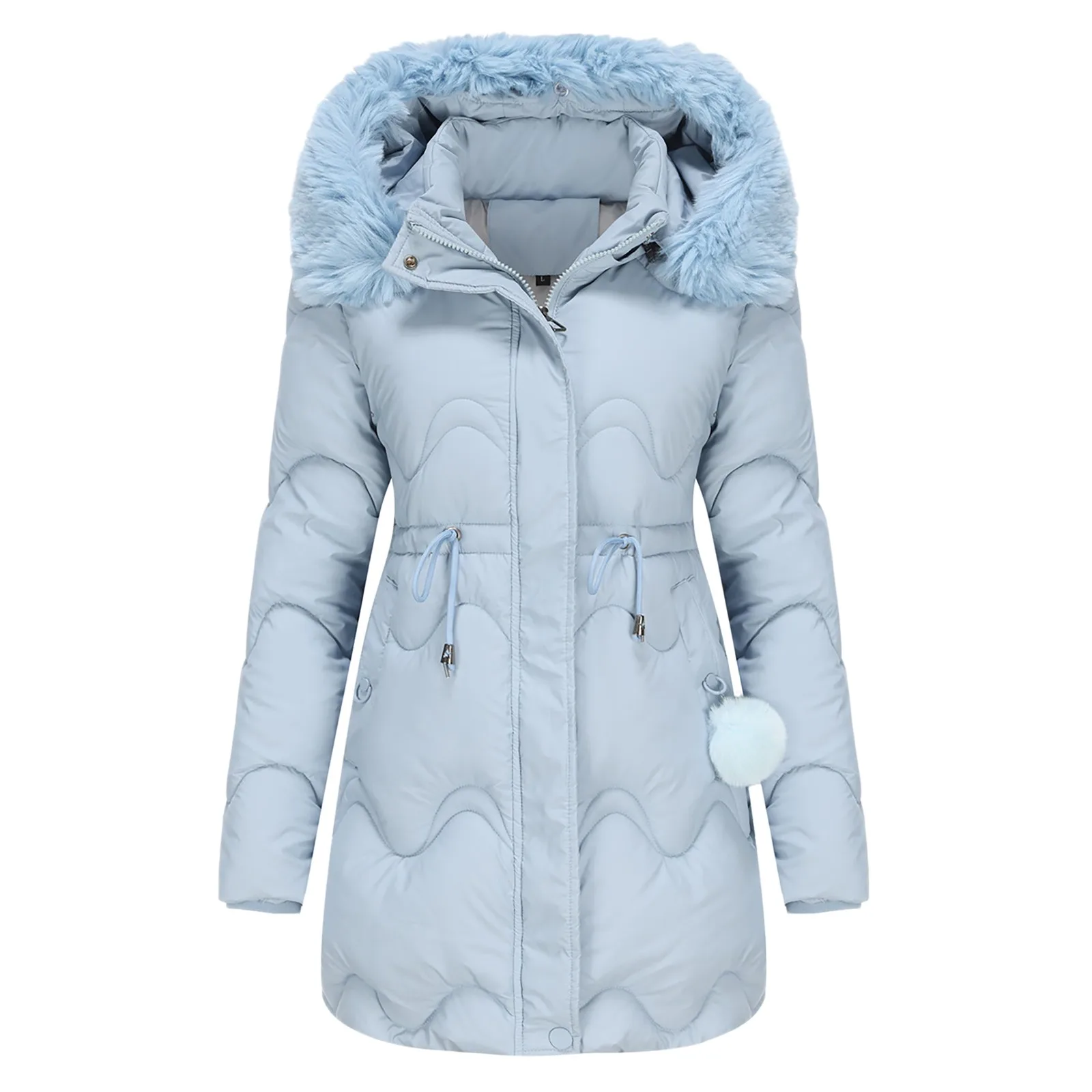 

Warm Winter Outwear Jacket Thick Overcoat Lined Hooded Coat Women's Trench Women's Coat Clothes