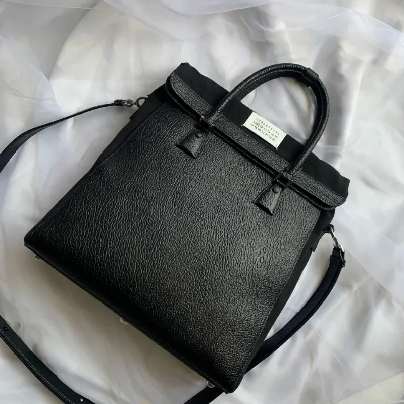 

Head Layer Cowhide Men and Women Shoulder Bag Simple Business Commuting Large Capacity Computer Briefcase Crossbody Handbag