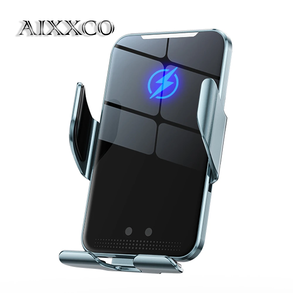 Wireless Car Charger Auto Car Phone Holder Mount For iPhone 14 13 12 X