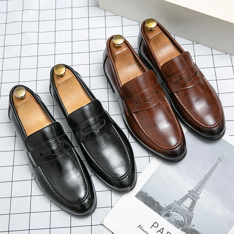 Men's Dress Shoes Trend Casual Business Leather