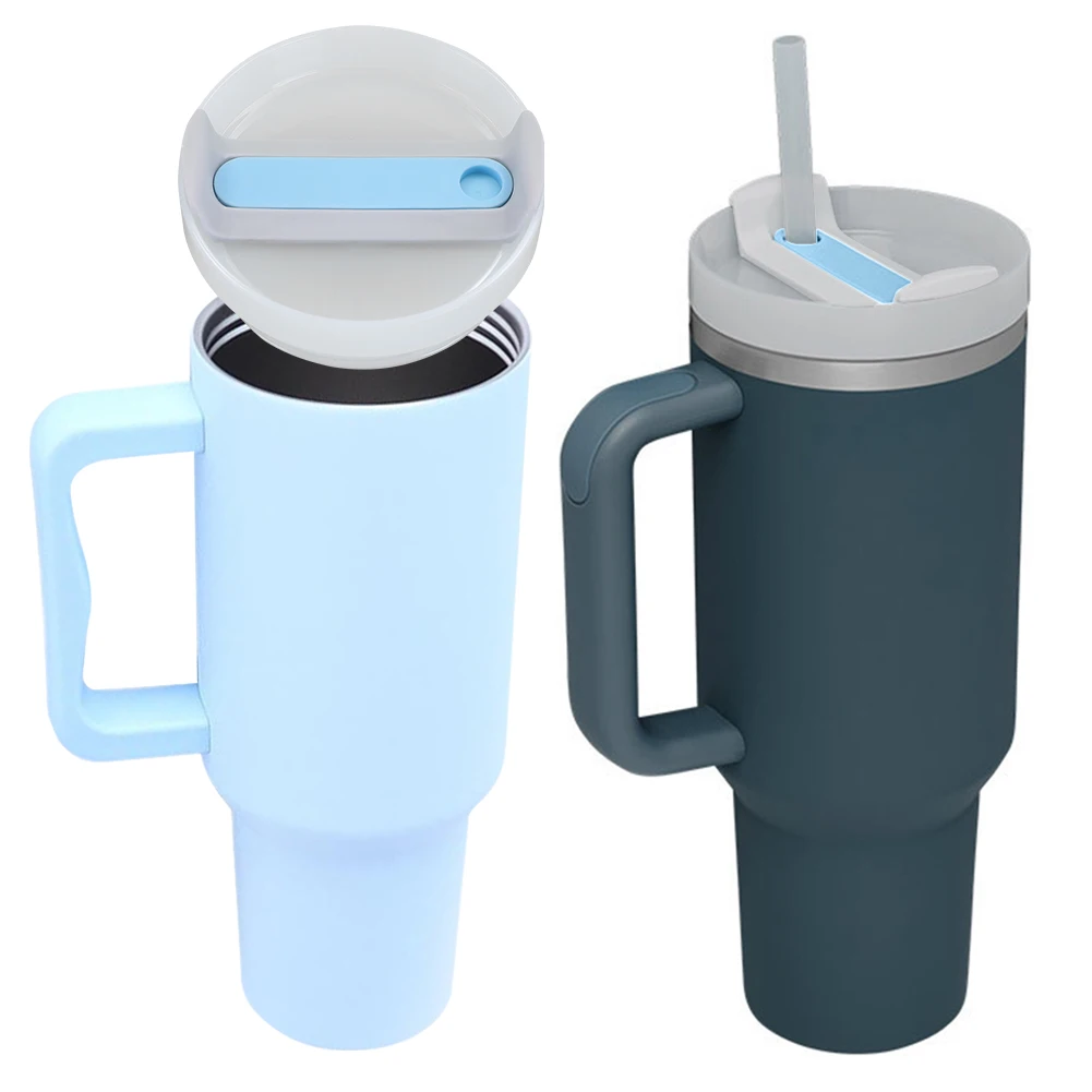 Sealing Bottle Cover 40Oz Splash Spill Proof Plain Plastic Replacement Lids For Stanley Quencher H2.0 40oz Tumber Cup