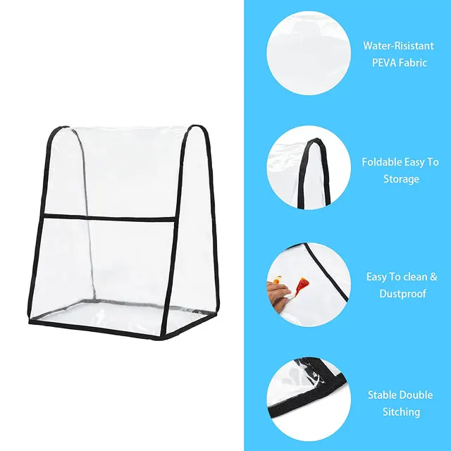 Konyhai Segélykeverő Burkolat, Tiszta Állvány-Keverőhuzat, A Porfedél Illeszkedik Az Összes Dőlésfejű Fej És Tál Emelő Kompatibilis 5-8-Os Kvart Modellek - Image 6