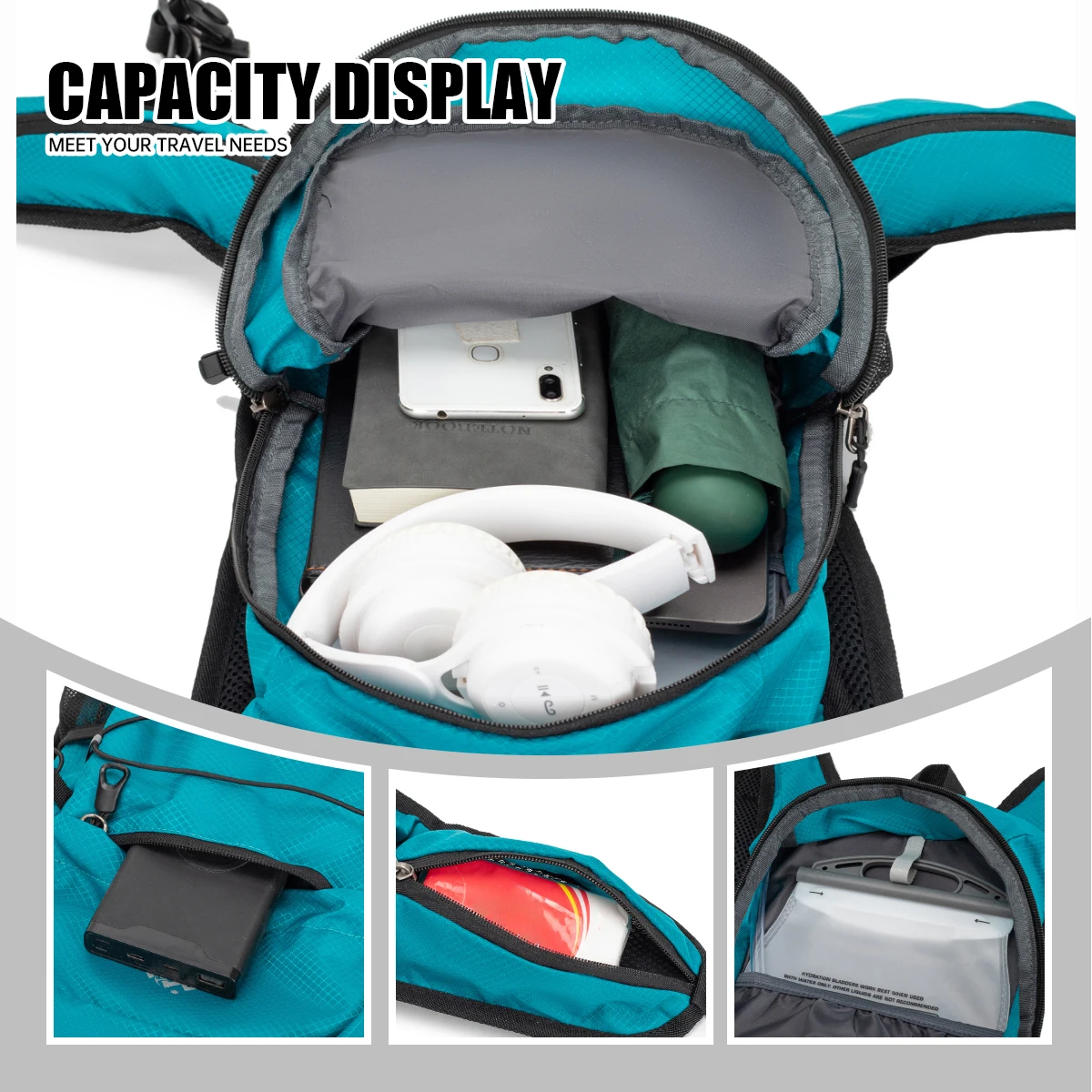 Outdoor Backpack, Sports Cycling Cross-Country Bag, Women's Running Travel Mountaineering Bag, Hiking and Climbing Lightweight Backpack, Men's Bicycle